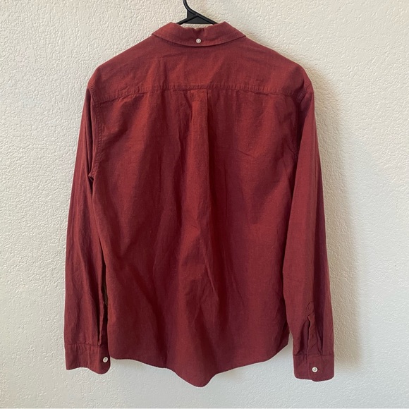 Levi’s Slim Fit Maroon Burgundy Red Button Down Shirt - Picture 2 of 4